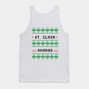 St. Clair Shores Ugly Sweater Design Tank Top